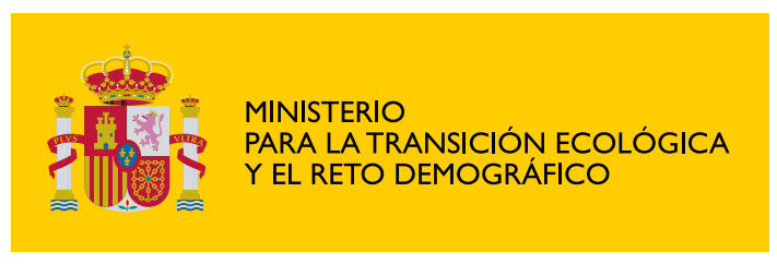 Logotipo Ministerio para la transición ecológica y el reto demográfico 